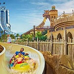 Thrilling water park rides at Dubai's top amusement park, perfect for family fun and adventure.
